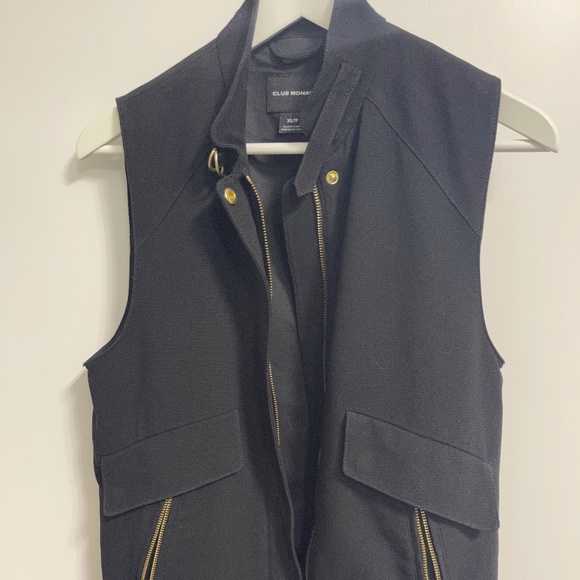 Club Monaco - Black Cargo Vest - Size XS - Picture 1 of 8
